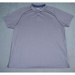 Rhone Delta Pique Polo Shirt Men's 2X Purple Performance Stretch Golf Casual